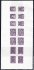 HaV 1920 ZT – knihtisk z výchozí rytiny do mědi, soutisk 14-ti známek 4 emisí, modro fialový tisk, jemně přeložené přes 2 známky uprostřed, známkový papír MR min. 8.000 – silně podceněné, zk. Gilbert, Karásek, nabízeno za soutisky 3 emisí bez HaV