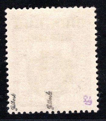 RV 25,  II. Pražský přetisk, fialová 10 h, zk. Lešetický, Gilbert