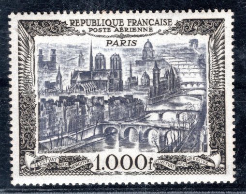Francie - Mi. 865, Paříž  - 1000 f , letecká koncovka