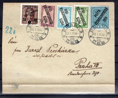dopis vyplacený rakouskými a uherskými známkami 
