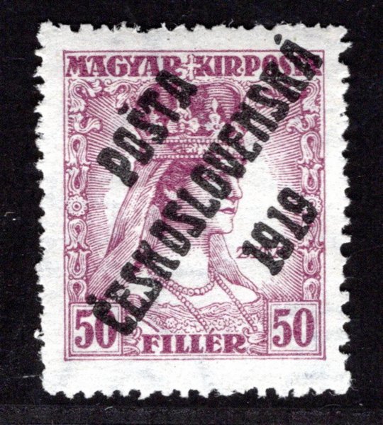 123, typ IV, Zita, fialová 50 f, zk. Gilbert