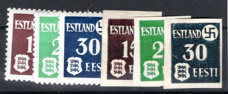 Estonsko - Mi. 1 - 3, x + y