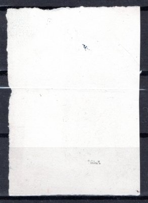 257, Praha , otisk rytiny na lístku papíru, v barvě černé  zk. Vrba, prorytý hodnotový štítek 