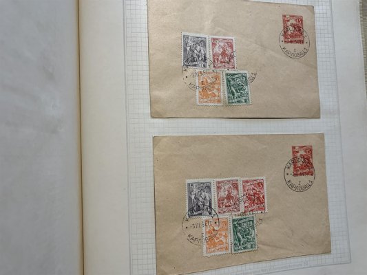 Jugoslavie- jedno silné červené album - cca 150 listů, obsahuje specializovanou sbírku Jugoslavie od roku 1918. obsahující lokální vydání, otočené přetisky, z pozdější doby oblíbené námětové serie, jsou zde obsaženy i doplatní a revoluční známky z roku 1945. Velmi hezká stará sbírka s vysokým katalogovým záznamem. Doporučujeme osobní prohlídku, z pozůstalosti, čast nafoceno - nízká vyvolávací cena 