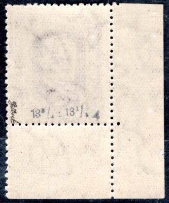 189 A, P 4, neotypie, TGM, rohová s DZ 21/10 , fialová 60 h, zk. Gilbert, hledaná známka