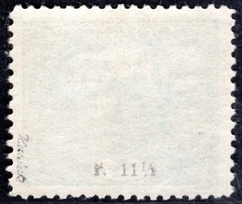 4 D, typ II, řz 11 1/2, modrozelená 5 h, zk. Karásek, hezky centrovaná známka