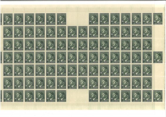 96-99, PA (16 x 7), A. Hitler, kompletní archy, nepřeložené, luxusní kvalita, hledané 