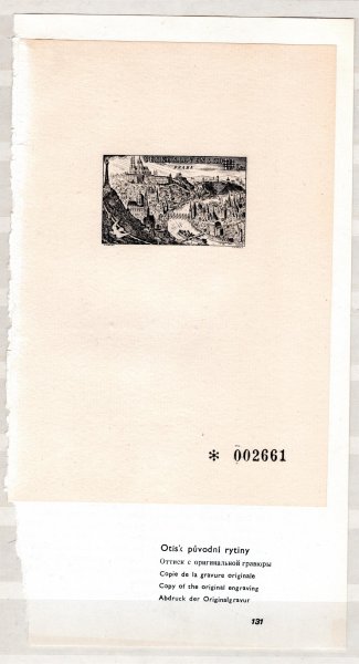 PT 1 -  Praga 1962 vylepený na stránce výstavního katalogu ( takto byl distribuován) 