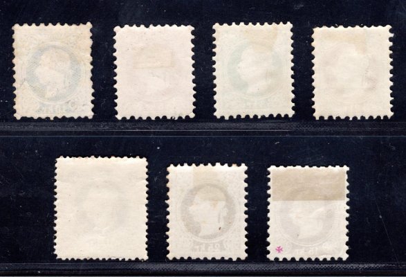 35 II - 41 II, 2 Kr- 50 Kr, emise VI, jemný  tisk, 1 x (2 Kr) s průsvitkou, kompletní série 