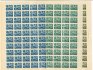 72 - 4, PA, poštovné kongres, kompletní tiskové archy, zelená 70h rozdělená na 1/2, vše s DČ 1A