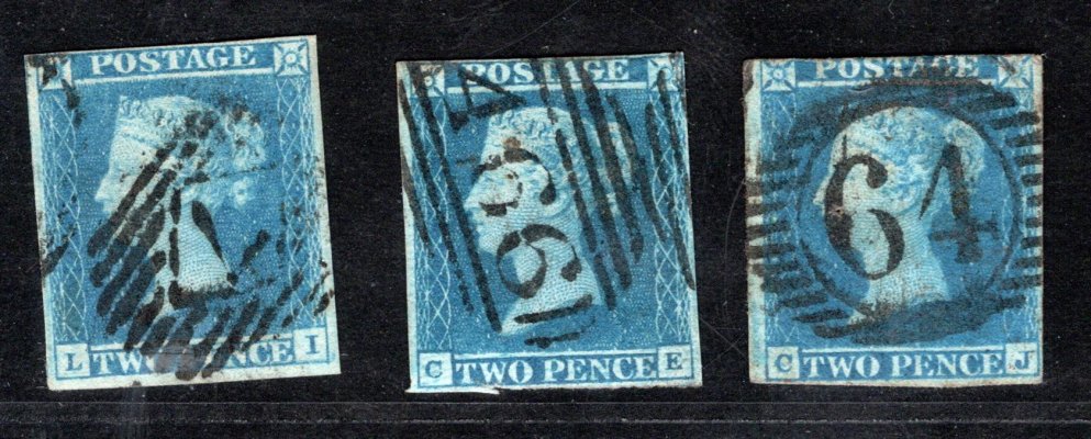  Anglie, Mi. 4yb Viktorie 2 p modrá, papír levandulově modrý, zajímavý odstín