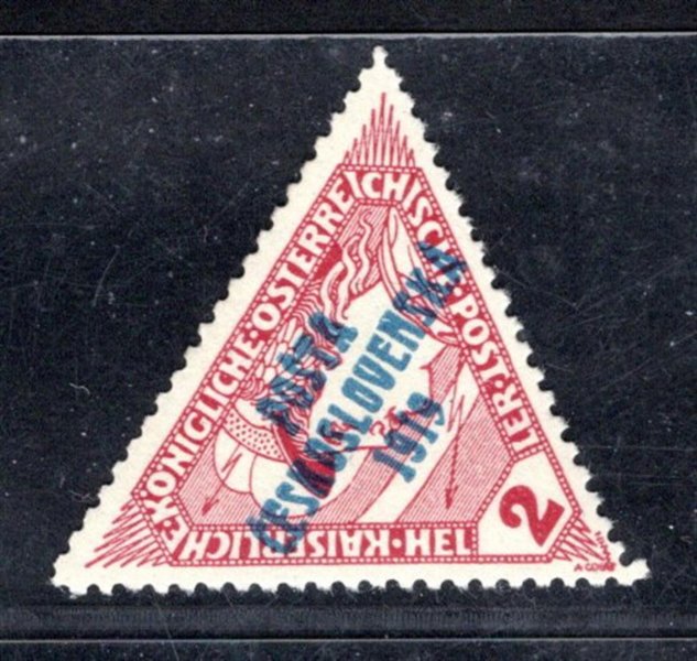 55 typ II , trojúhelník, hnědočervená 2 h