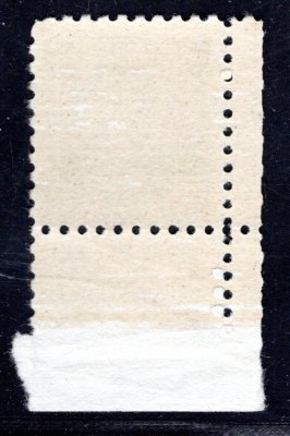291 DV, Štefánik, rohová známka s deskovou vadou - čára v obraze a DČ 1, zelená 50 h