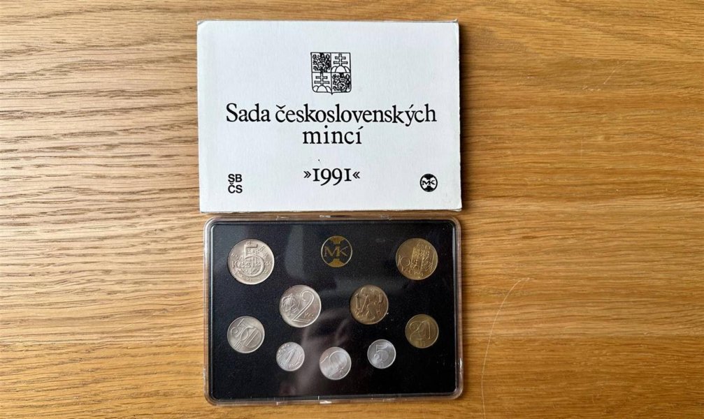 1991 rok, sada oběžných mincí v dárkovém provedení
