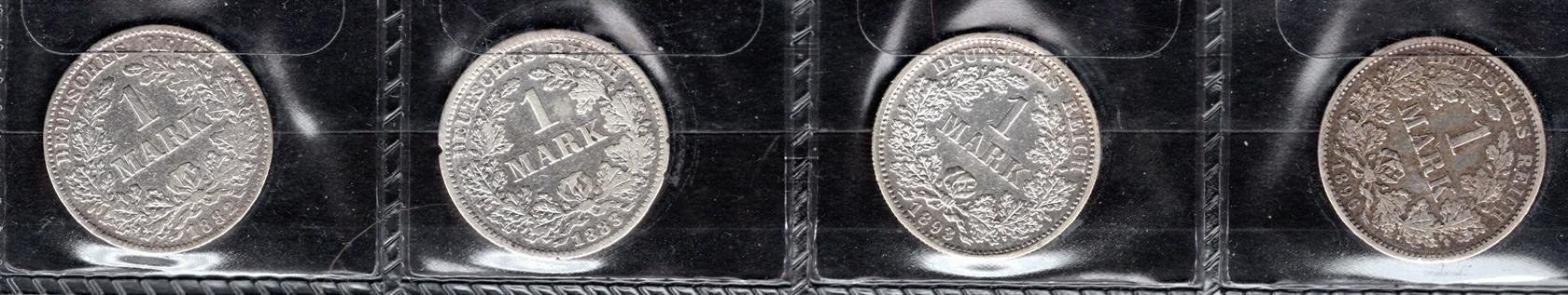 Německo, soubor mincí, zachovalost dle stavu, roky ex 1880 -1911