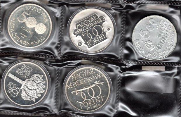 Maďarsko, soubor mincí, zachovalost dle stavu, roky ex 1980 - 1986