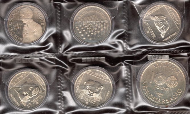 Maďarsko, soubor mincí, zachovalost dle stavu, roky ex 1981 - 1985