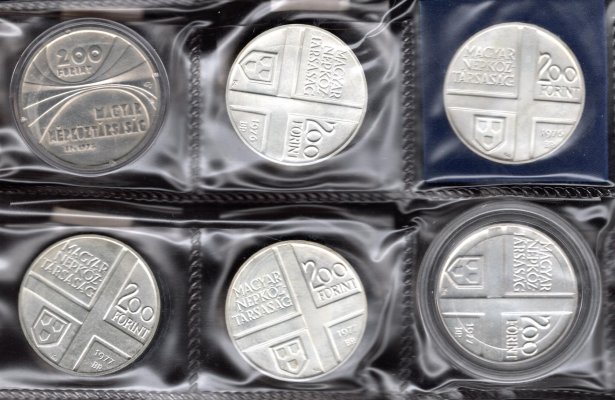 Maďarsko, soubor mincí, zachovalost dle stavu, roky ex 1977 - 1998