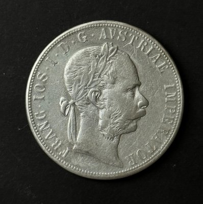 Rakousko- Uhersko 1875, 2 zlatník, zachovalost dle fota