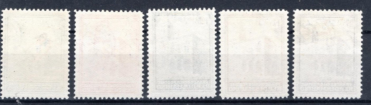 San Marino - Mi. 175 - 9, poštovní palác, hledaná svěží řada, , koncová hodnota stopa po nálepce , kat. 1100,- Eu pro xx 