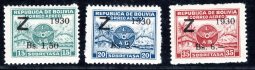 Bolivie - Mi. 185 - 7, Zeppelin, kompletní í, hledaná řada, kat. 700,- (pro svěží), vzácné