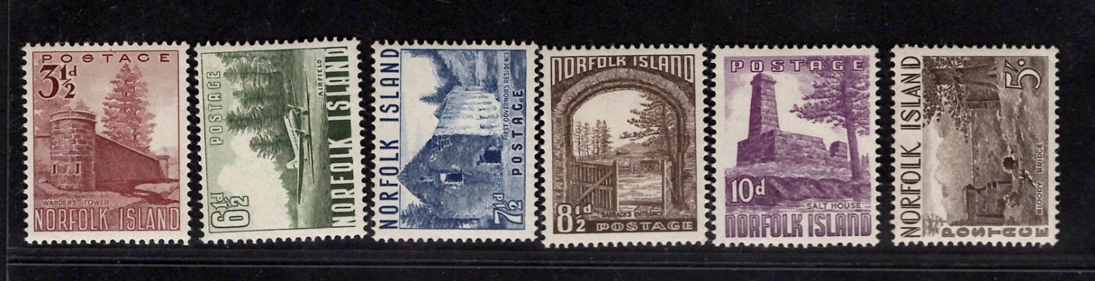 Norfolk Island - SG 13 - 18, výplatní, kompletní řada