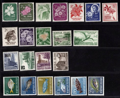 Norfolk Island- SG 24 - 36, 37 - 39, 43 48, výplatní