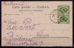 Ruská pošta v Levantě, pohlednice se dvoupáskou 10 PARA / 2 KOP zaslaná do Českých Budějovic, raz. KONSTANTINOPOL, 20 / IX / 1906;