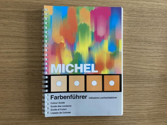 Michel Farbenführer, vydání 2011, se šablonou, nepostradatelná příručka pro určování barevných odstínů, jako nové