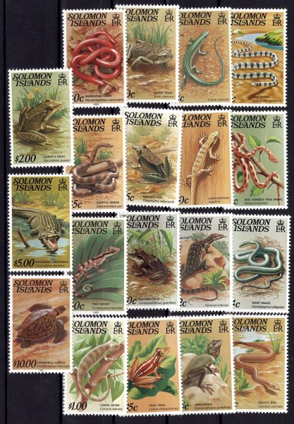 Solomon Islands - Mi. 385 - 400, výplatní řada, fauna