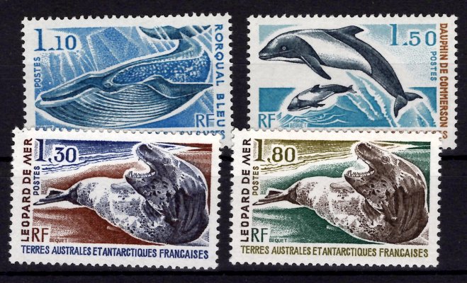 Antartic Francaises - Mi. 113-14,152-3 výplatní řada, fauna