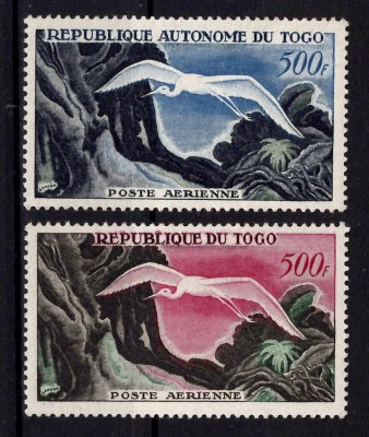 Togo - Mi. 244, 265, výplatní řada, fauna