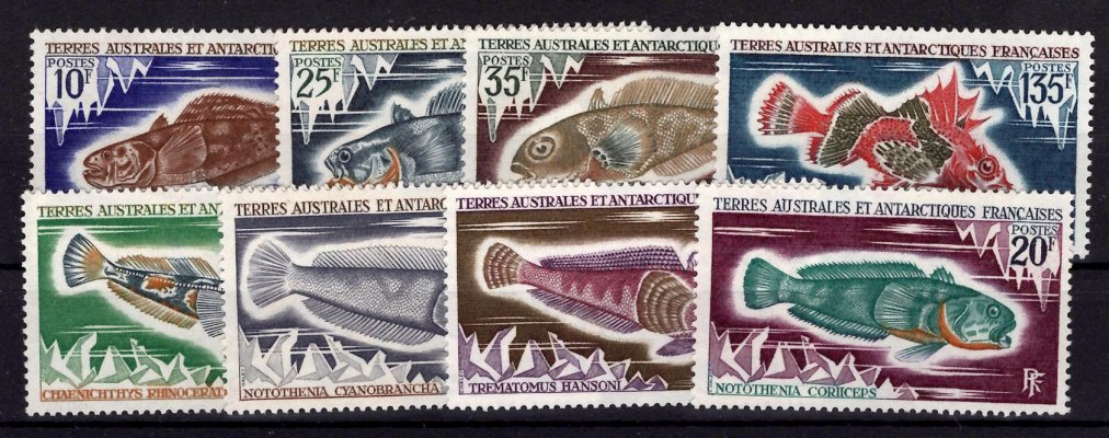 Antartic Francaises - Mi. 60-4,168-70, výplatní řada, fauna