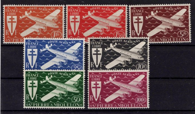 Saint Pierre et Miquelon - Mi. 317 - 20, výplatní řada, letadla