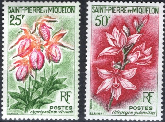 Saint Pierre et Miquelen - Mi. 394 - 5 výplatní řada, flora