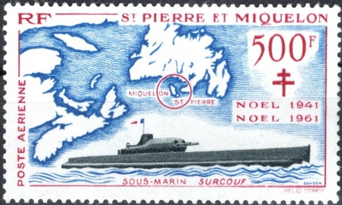 Saint Pierre et Miquelen - Mi. 396, výplatní řada, loď