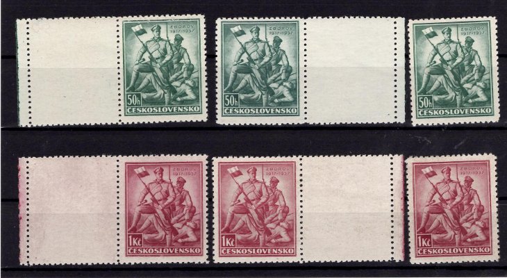 318 - 9 K, Zborov, řada, kupón levý a pravý 