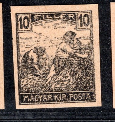 ZT ženci, nezoubkovaná, 10 f černotisk ( Pofis 105), v barvě černé
