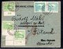 dopis na Slovensko z Moravské Ostravy 1.12.1919 frank. známkami 3,4,3D - 2x,4E, obálka v polovině přeložena, stopy poštovního provozu 