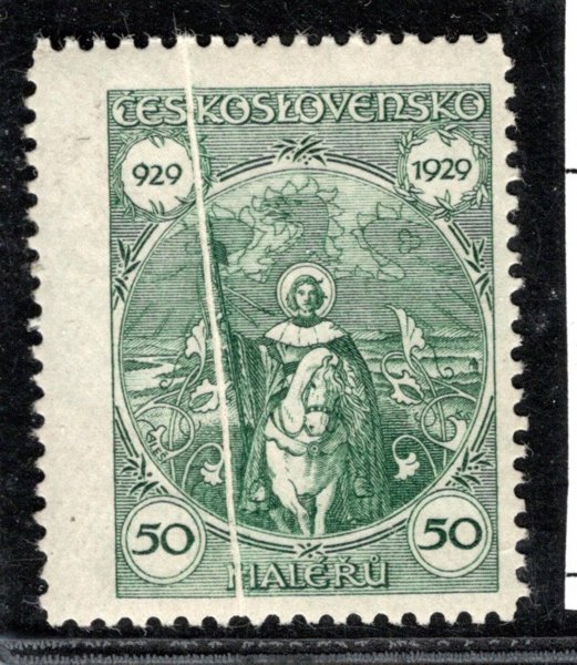 243  sv. Václav 50 h zelená - složka