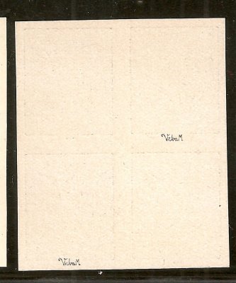 157 ZT čtyřblok v černé barvě na křídovém papíru papíru, zk.Vr.