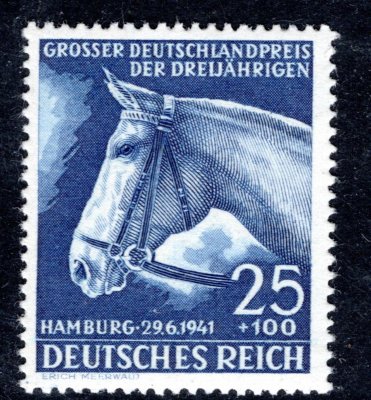 DR  Mi. 779 německé derby - modrá stuha