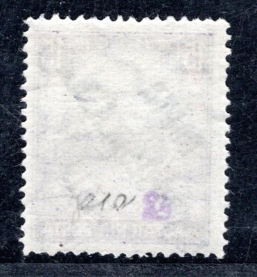 100, typ III, bílá čísla, ženci, fialová 15 f, zk. Lešetický