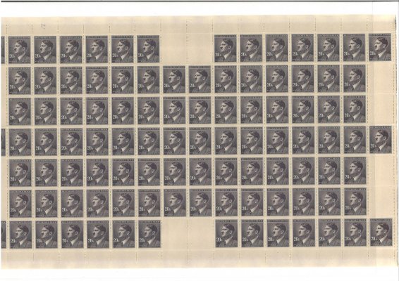 96-99, PA (16 x 7), A. Hitler, kompletní archy, nepřeložené, luxusní kvalita, hledané 
