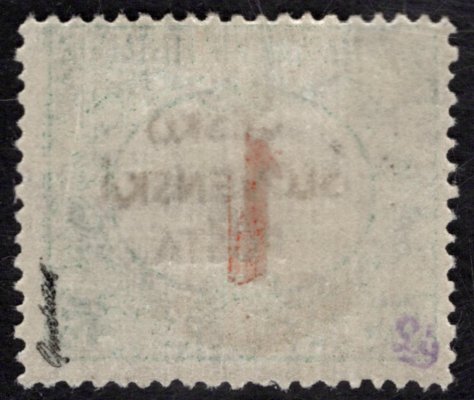 RV 154, Šrobárův přetisk, doplatní, červená čísla 1 f, zkoušeno Ondráček