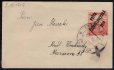 dopis malého formátu z Prahy 1, 2/XI/1919 adresovaný v místě vyplacený známkou č. 105a (MAGYAR POST), červená 10 f