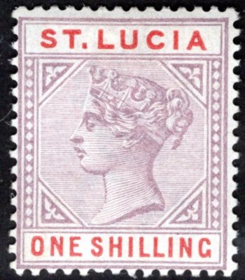 St. Lucia - SG 42, Victoria, 1 Sh
