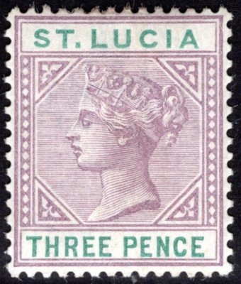 St. Lucia - SG 40, Victoria, 3 P