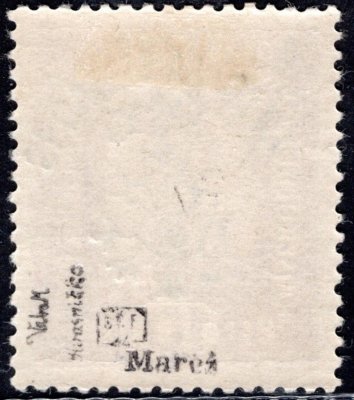 RV 46 PP, Marešův přetisk (Hlubocké vydání), převrácený, fialová 10h, zkoušeno, Mareš, Vrba