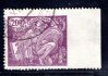 165 A - krajový kus, 200 h fialová s vynechanou perforací v okraji